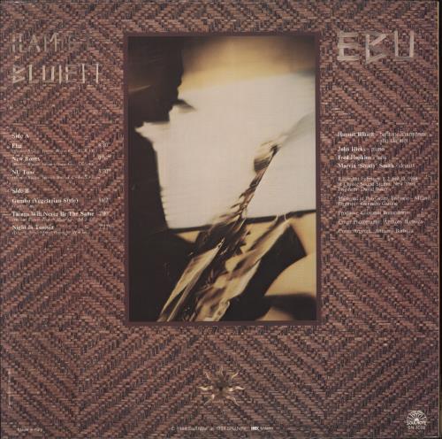 Hamiet Bluiett Ebu vinyl LP album (LP record) Italian I9MLPEB824075