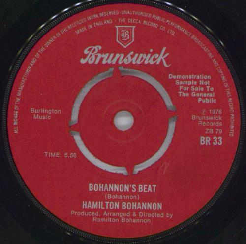 Hamilton Bohannon Bohannon's Beat 7" vinyl single (7 inch record / 45) UK HBO07BO819412