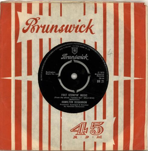 Hamilton Bohannon Foot Stompin' Music 7" vinyl single (7 inch record / 45) UK HBO07FO304992