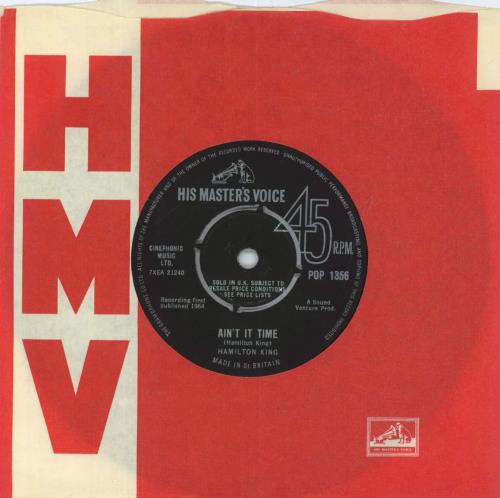 Hamilton King Ain't It Time 7" vinyl single (7 inch record / 45) UK 4AN07AI817636