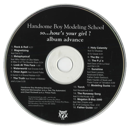 Handsome Boy Modeling School So... How's Your Girl? CD album (CDLP) US HBMCDSO465944