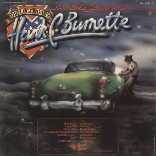 Hank C. Burnette Rockabilly Gasseroonie vinyl LP album (LP record) French 7HBLPRO855043