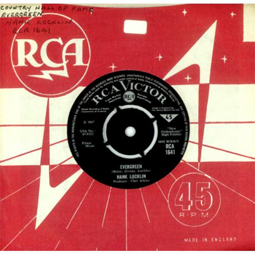 Hank Locklin Evergreen 7" vinyl single (7 inch record / 45) UK HLI07EV420242
