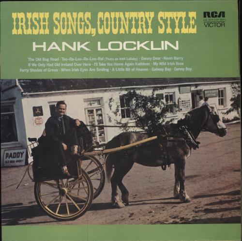 Hank Locklin Irish Songs, Country Style vinyl LP album (LP record) UK HLILPIR785060