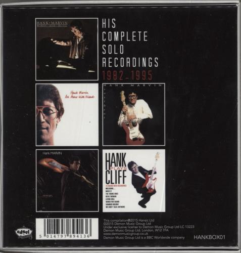Hank Marvin Guitar Solo: His Complete Solo Recordings 1982-1995 CD Album Box Set UK HKVDXGU791609