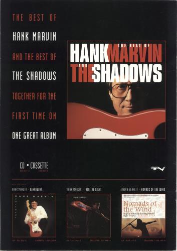 Hank Marvin Hank Marvin And Brian Bennett + Tickets tour programme UK HKVTRHA649622