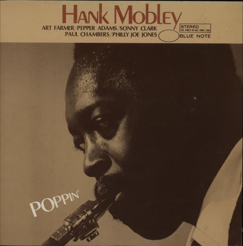 Hank Mobley Poppin' vinyl LP album (LP record) Japanese HMOLPPO750369