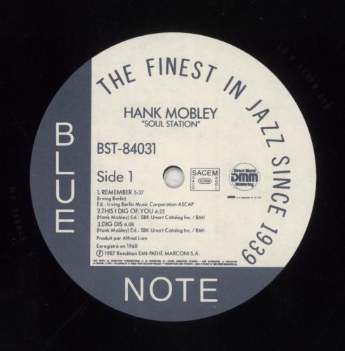 Hank Mobley Soul Station vinyl LP album (LP record) French HMOLPSO850566