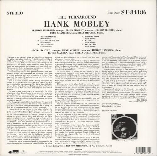 Hank Mobley The Turnaround vinyl LP album (LP record) US HMOLPTH887705
