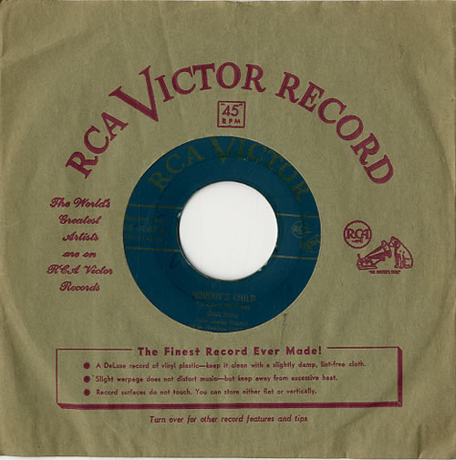 Hank Snow Nobody's Child - Green Vinyl 7" vinyl single (7 inch record / 45) US HNW07NO610143