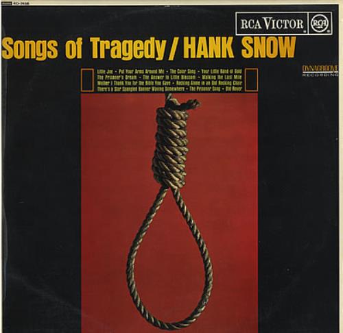 Hank Snow Songs Of Tragedy vinyl LP album (LP record) UK HNWLPSO385439