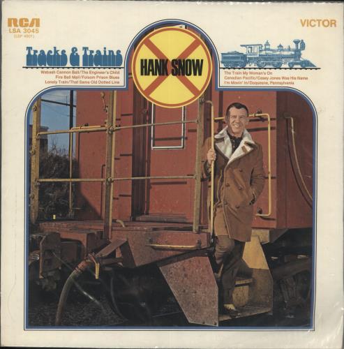 Hank Snow Tracks & Trains vinyl LP album (LP record) UK HNWLPTR328698
