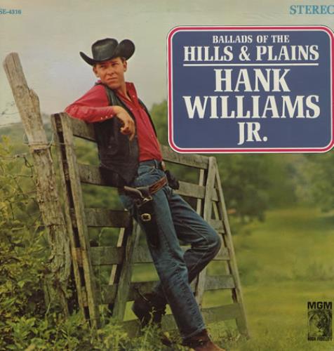 Hank Williams Jr. Ballads Of The Hills & Plains vinyl LP album (LP record) US HWJLPBA374617