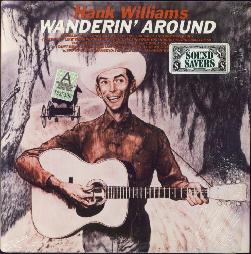 Hank Williams Wanderin' Around vinyl LP album (LP record) US HNKLPWA793626