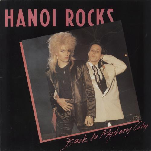Hanoi Rocks Back To Mystery City + Lyric Inner and Merchandise Insert vinyl LP album (LP record) UK HANLPBA852205