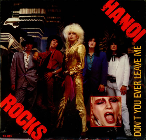 Hanoi Rocks Don't You Ever Leave Me 12" vinyl single (12 inch record / Maxi-single) UK HAN12DO10540