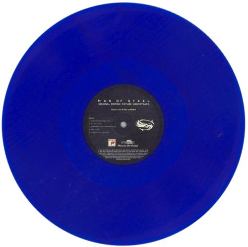 Hans Zimmer Man Of Steel - 180 Gram Blue Vinyl 2-LP vinyl record set (Double LP Album) UK HZA2LMA869626