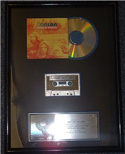 Hanson Middle Of Nowhere award disc US HSOAWMI265979