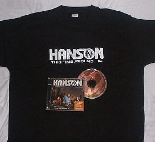 Hanson This Time Around + t-shirt CD album (CDLP) Singapore HSOCDTH158747