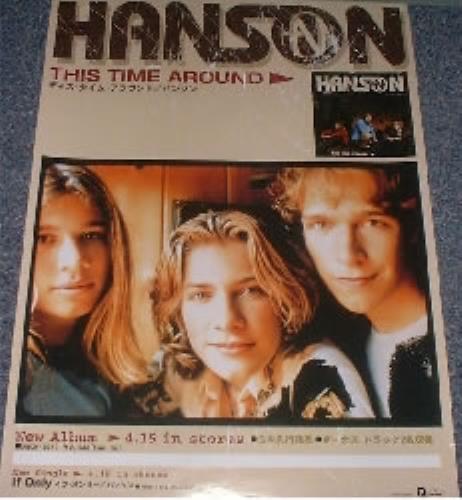 Hanson This Time Around poster Japanese HSOPOTH187505