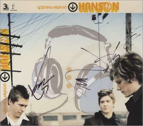 Hanson Underneath - Fully Autographed CD album (CDLP) Canadian HSOCDUN417408
