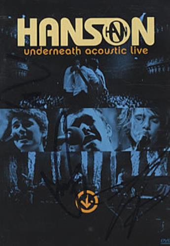 Hanson Underneath Acoustic Live - Autographed DVD US HSODDUN308471