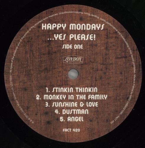 Happy Mondays ...Yes Please! - 180gm vinyl LP album (LP record) UK HAPLPYE878043
