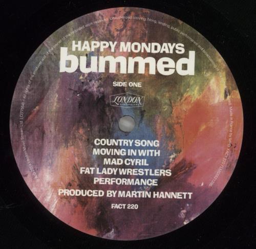 Happy Mondays Bummed vinyl LP album (LP record) UK HAPLPBU879004