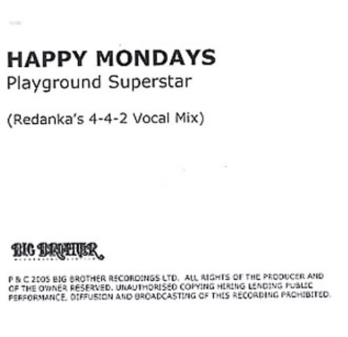 Happy Mondays Playground Superstar CD-R acetate UK HAPCRPL341019