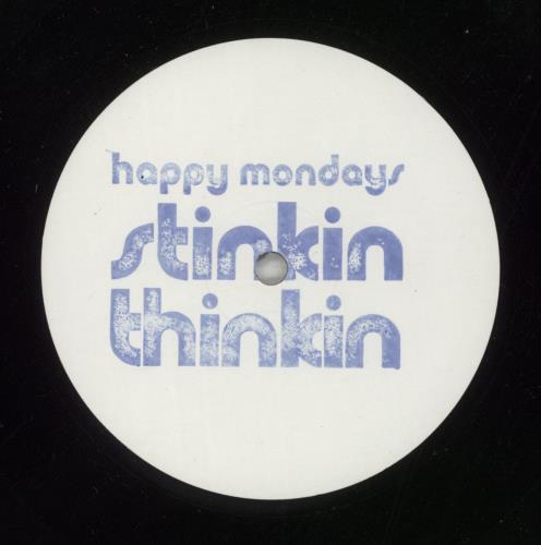 Happy Mondays Stinkin Thinkin - White Label 12" vinyl single (12 inch record / Maxi-single) Australian HAP12ST869728