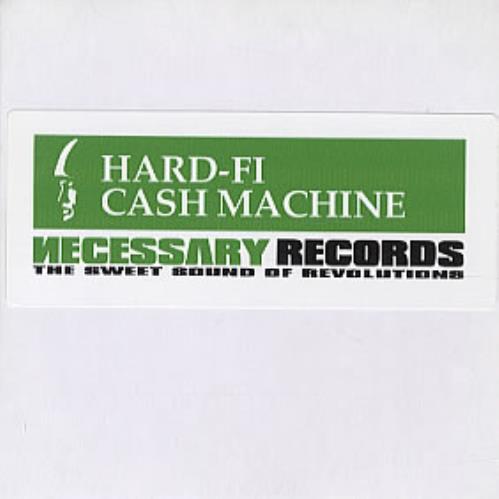 Hard-Fi Cash Machine CD-R acetate UK H0-CRCA319196