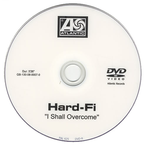 Hard-Fi I Shall Overcome promo DVD-R UK H0-DRIS432029