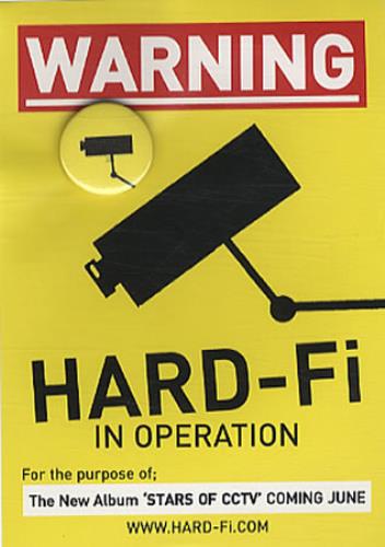 Hard-Fi Sticker & Badge memorabilia UK H0-MMST345781