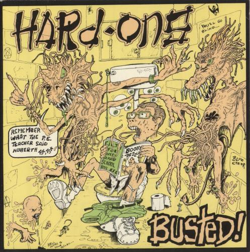 Hard-Ons Busted! 7" vinyl single (7 inch record / 45) Australian HJ307BU871402