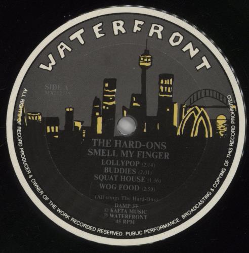 Hard-Ons Smell My Finger 12" vinyl single (12 inch record / Maxi-single) Australian HJ312SM860727