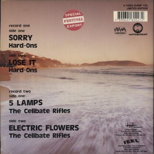 Hard-Ons Sorry 7" vinyl single (7 inch record / 45) Australian HJ307SO547045