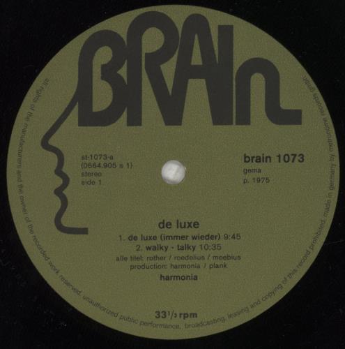 Harmonia Deluxe - 1st vinyl LP album (LP record) German HC3LPDE725618