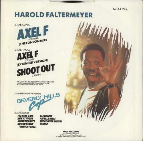 Harold Faltermeyer Axel F (The London Mix) 12" vinyl single (12 inch record / Maxi-single) UK HFL12AX145323