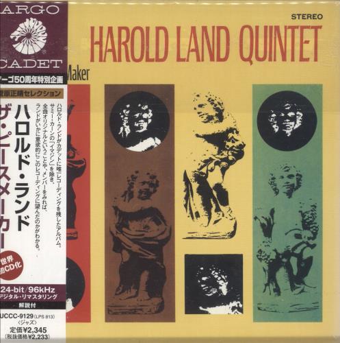 Harold Land The Peace-Maker CD album (CDLP) Japanese 1HLCDTH740708
