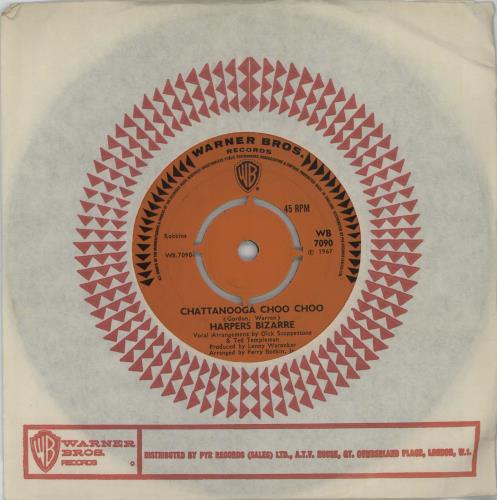 Harpers Bizarre Chattanooga Choo Choo - 4pr 7" vinyl single (7 inch record / 45) UK HPZ07CH664886