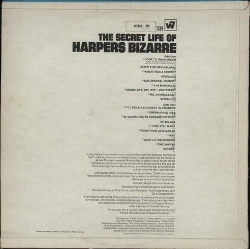 Harpers Bizarre The Secret Life Of - Red Label vinyl LP album (LP record) UK HPZLPTH131593