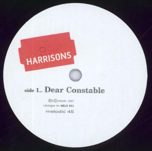 Harrisons Dear Constable (1/2) 7" vinyl single (7 inch record / 45) UK HB507DE821382