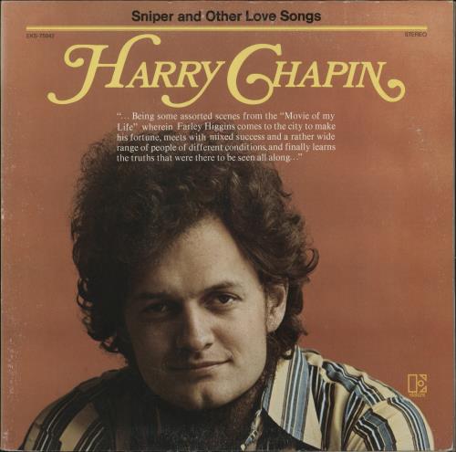 Harry Chapin Sniper And Other Love Songs vinyl LP album (LP record) Canadian HCHLPSN873704