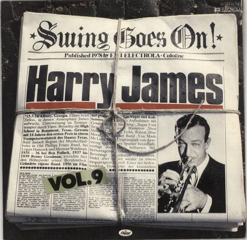 Harry James Swing Goes On! Vol. 9 vinyl LP album (LP record) German HJALPSW711234