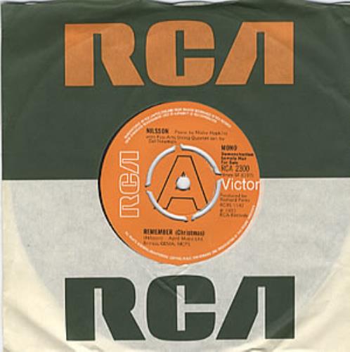 Harry Nilsson Remember (Christmas) 7" vinyl single (7 inch record / 45) UK HNL07RE320274