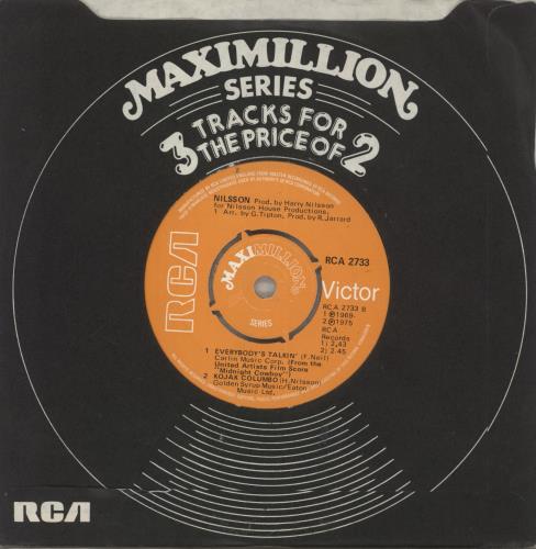 Harry Nilsson Without You EP 7" vinyl single (7 inch record / 45) UK HNL07WI242402