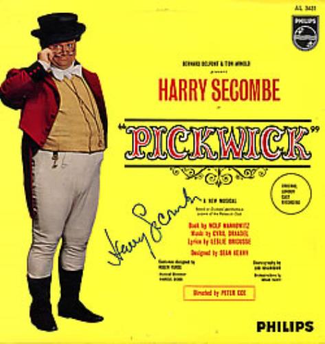 Harry Secombe Pickwick - Autographed vinyl LP album (LP record) UK H.SLPPI262424