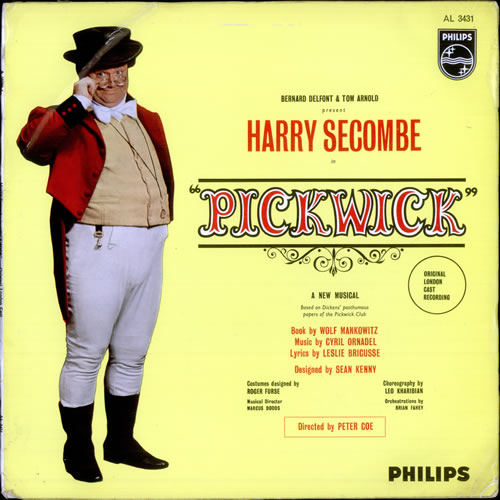 Harry Secombe Pickwick vinyl LP album (LP record) UK H.SLPPI252112