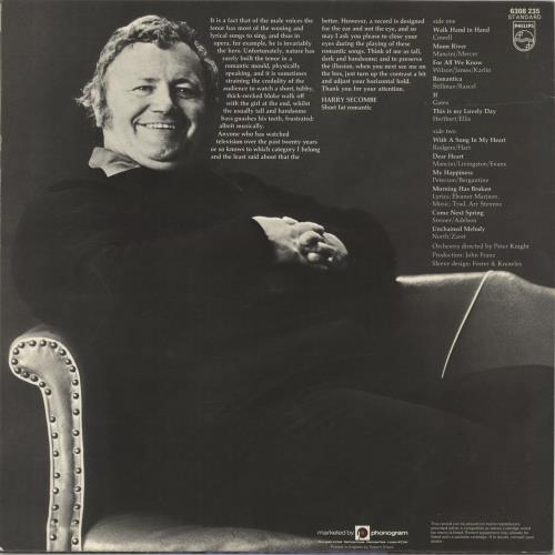 Harry Secombe Secombe Serenade vinyl LP album (LP record) UK H.SLPSE689572