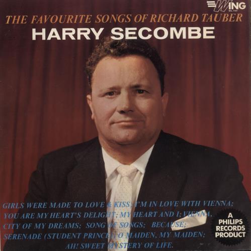 Harry Secombe Sings The Favourite Songs Of Richard Tauber vinyl LP album (LP record) UK H.SLPSI737945
